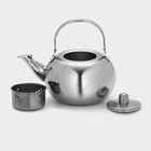 Чайник из нержавеющей стали «Арес», 1,2 л, металлическое сито, цвет хромированный - Фото 2