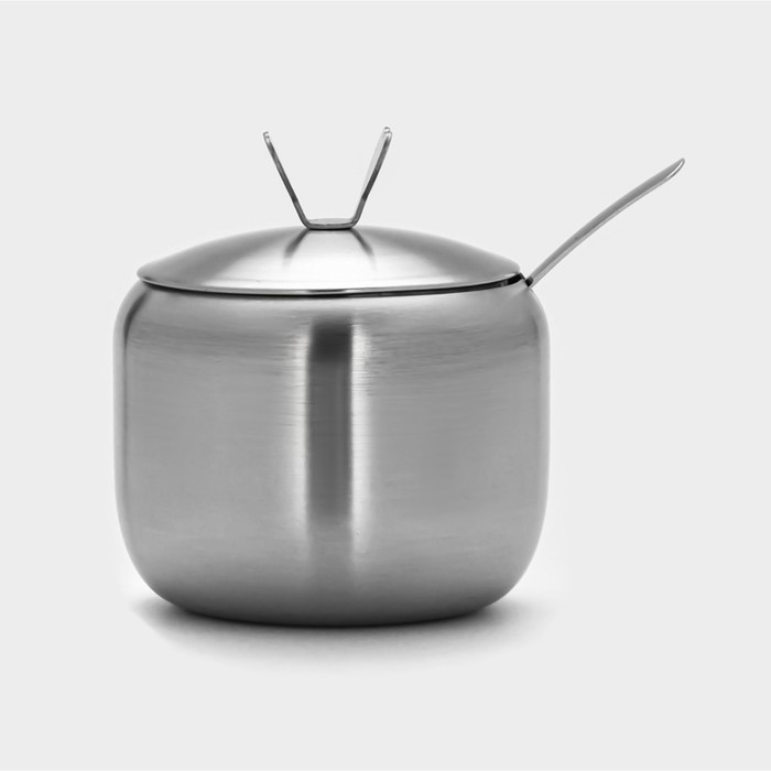 Сахарница «Нежа», 300 мл, 11×8.5 см, нержавеющая сталь - Фото 1