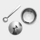 Сахарница «Нежа», 300 мл, 11×8.5 см, нержавеющая сталь - Фото 5