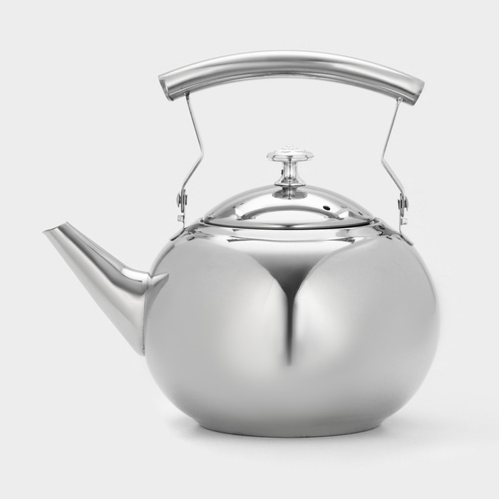 Чайник из нержавеющей стали «Жуан», 1,15 л, металлическое сито, цвет хромированный - Фото 1