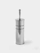 Ёршик для унитаза с подставкой, 10×10×37 см, хром - Фото 1