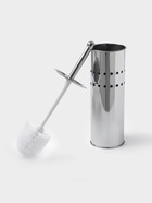 Ёршик для унитаза с подставкой, 10×10×37 см, хром - Фото 2