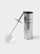 Ёршик для унитаза с подставкой, 10×10×37 см, хром - Фото 3