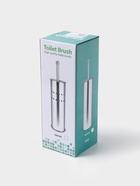 Ёршик для унитаза с подставкой, 10×10×37 см, хром - Фото 7