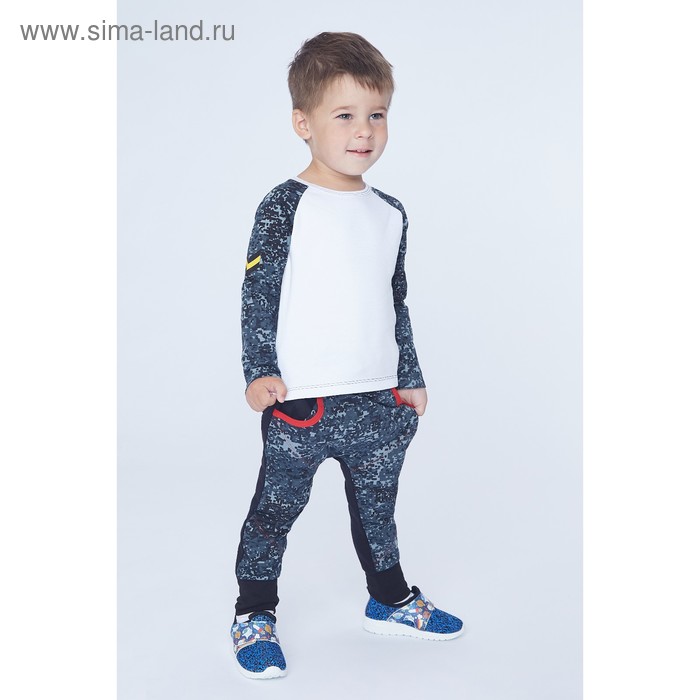 Брюки для мальчика, рост 110 см, цвет красный/карбон милитари Бр-194 - Фото 1