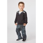 Толстовка для мальчика, рост 104 см, цвет чёрный/карбон милитари Дж-197 - Фото 1