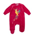 Комбинезон детский, рост 80 см, цвет малиновый - Фото 2