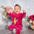 Комбинезон детский, рост 80 см, цвет малиновый - Фото 1