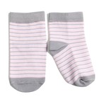 Набор детских носков (3 пары) "Кот" цвет розовый, р-р 6, 0-3 мес - Фото 1