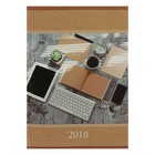 Ежедневник датированный 2018 год, А6+, 160 листов "Офисный стиль", твердая обложка, глянцевая ламинация - Фото 1