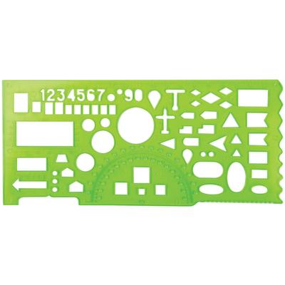 Линейка офицерская 20 см Стамм, пластиковая, отливная шкала, зеленая, европодвес