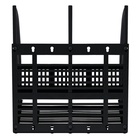 Лоток для бумаг сборный, вертикальный, LINE, 2 отделения, чёрный 3034862