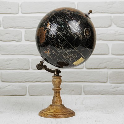 УЦЕНКА Сувенир глобус "Розовый" 20,3х20,3х37 см