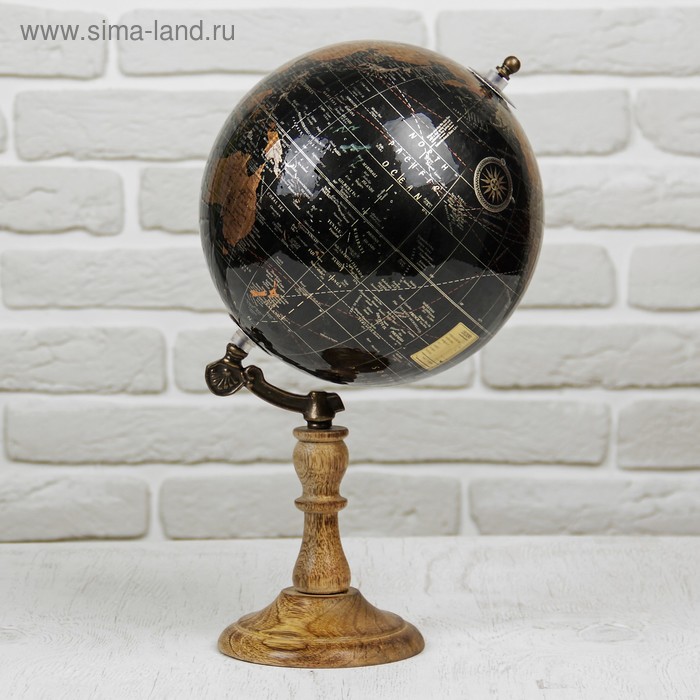 УЦЕНКА Сувенир глобус "Розовый" 20,3х20,3х37 см - Фото 1