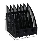 Лоток для бумаг сборный, LINE, вертикальный, 6 отделений, чёрный - Фото 2