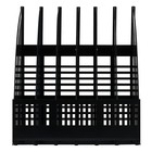 Лоток для бумаг сборный, LINE, вертикальный, 6 отделений, чёрный - Фото 3