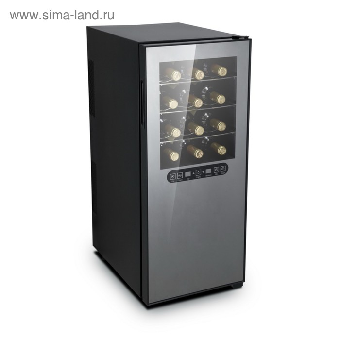 Винный шкаф GASTRORAG JC-68DFW, 68 л, 2 температурных зоны, 24 бутылки, подсветка, чёрный - Фото 1