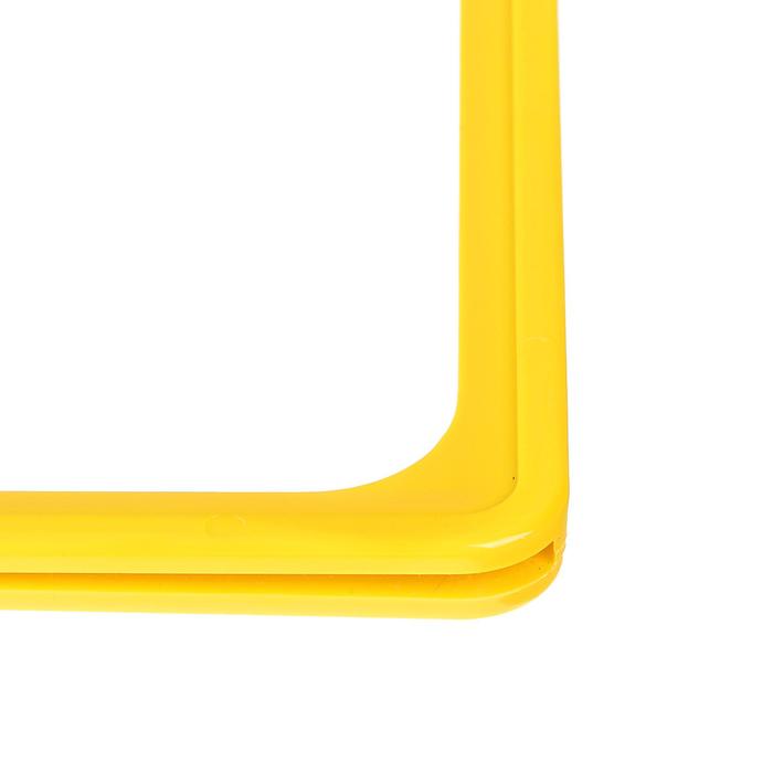 Рама из ударопрочного пластика с закругленными углами А4, без протектора, цвет жёлтый - фото 1890723818