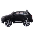 Электромобиль AUDI Q7, EVA колёса, кожаное сиденье, цвет чёрный глянец - Фото 2