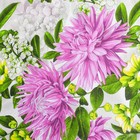 Постельное бельё Экономь и Я 1,5 сп Астры сиреневые 148х198 ± 5 см, 150х202 ± 5 см, 70х70 ± 5 см - 1шт., хл 100%, бязь100г/м2 - Фото 3