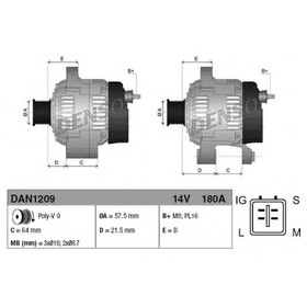 

Генератор Denso DAN1209