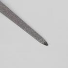 Пилка металлическая для ногтей, прорезиненная ручка, 15 см, на блистере, цвет МИКС - Фото 2