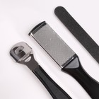 Набор для педикюра, 4 предмета, на блистере, чёрный - Фото 4