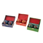 Поющие шары Баодинга (шары здоровья) (набор 2 шт) d=5 см цветные сакура - фото 26006691