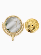 Зеркало декоративное, с увеличением х2, двустороннее, 13.8×17 см, (d=10 см), цвет золотой - Фото 4