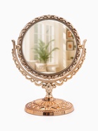 Зеркало декоративное, с увеличением х2, двустороннее, 13.8×17 см, (d=10 см), цвет бронзовый - Фото 3