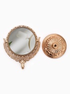 Зеркало декоративное, с увеличением х2, двустороннее, 13.8×17 см, (d=10 см), цвет бронзовый - Фото 4