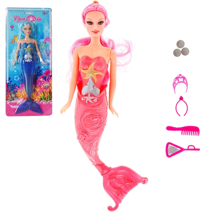 Кукла-русалка "Морская королева", световые эффекты, МИКС - Фото 1