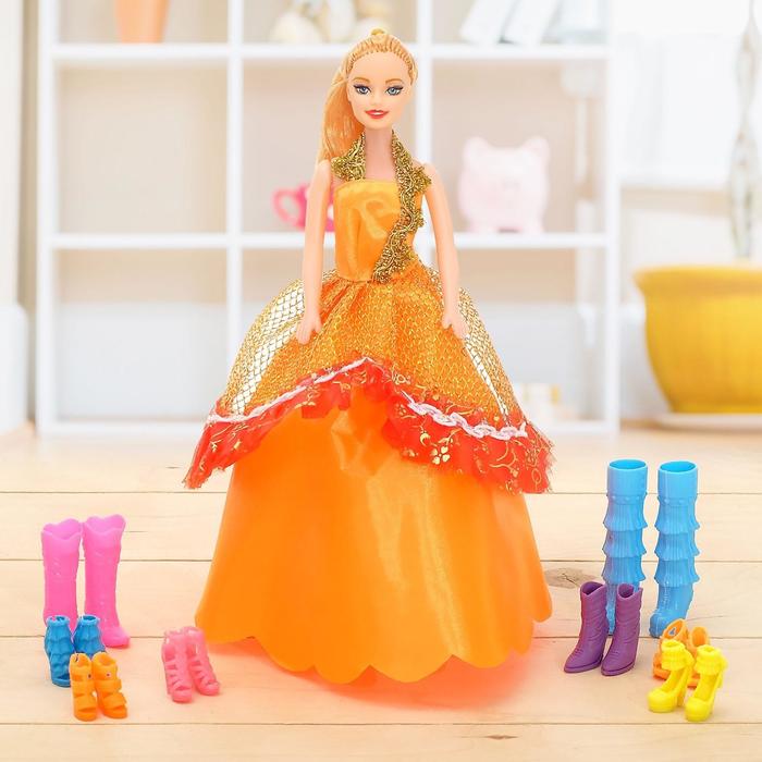 Кукла-модель «Дженифер» с набором обуви, МИКС - Фото 1