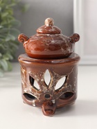 Аромалампа для эфирных масел «Чайник на колонне», под мрамор, 12×8.5×8.5 см, МИКС - Фото 3