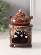 Аромалампа для эфирных масел «Чайник на колонне», под мрамор, 12×8.5×8.5 см, МИКС - Фото 5