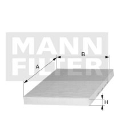 Фильтр салонный MANN-FILTER CU22011