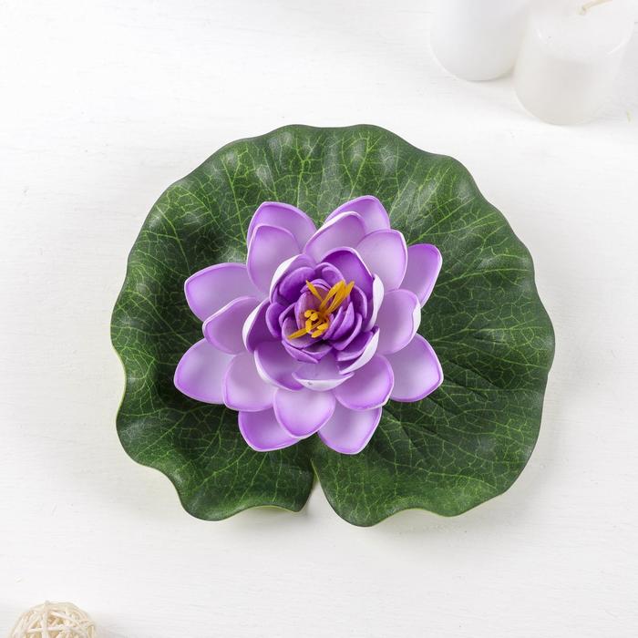 Декор «Кувшинка плавающая», d=17 см, МИКС - Фото 1