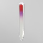 Пилка стеклянная для ногтей «Радуга», 14 см, в чехле, цвет МИКС - Фото 2