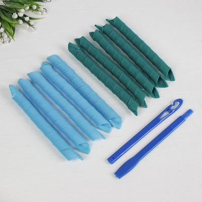 Бигуди «Волшебный локон», d = 2 см, 22 - 52 см, 10 шт, цвет МИКС