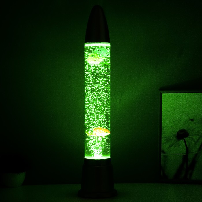 Светильник "Ракета" LED, лава, аквариум h=60 см RISALUX - фото 1880230852