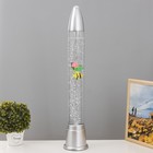 Лава - лампа RISALUX «Ракета-аквариум», подсветка, RGB, от сети 220 В, серебристая, 10×10×70 см - Фото 2
