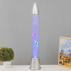 Лава - лампа RISALUX «Ракета-аквариум», подсветка, RGB, от сети 220 В, серебристая, 10×10×70 см - Фото 12
