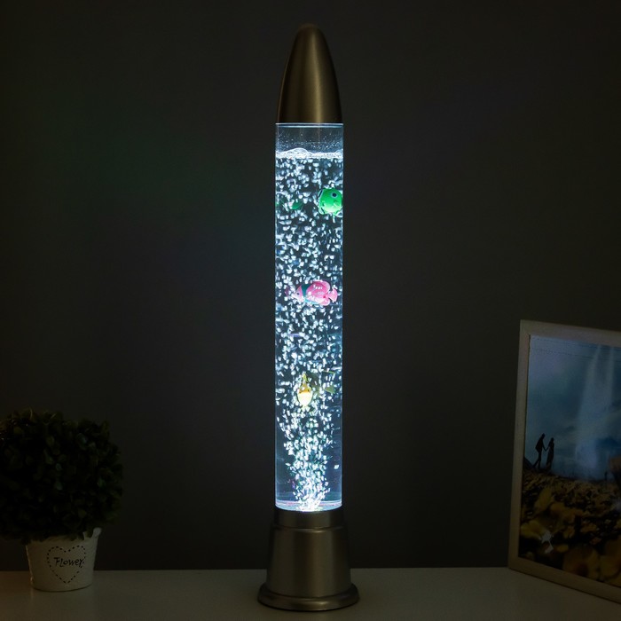 Светильник "Ракета" LED, лава, аквариум, h=70 см - фото 1886142947