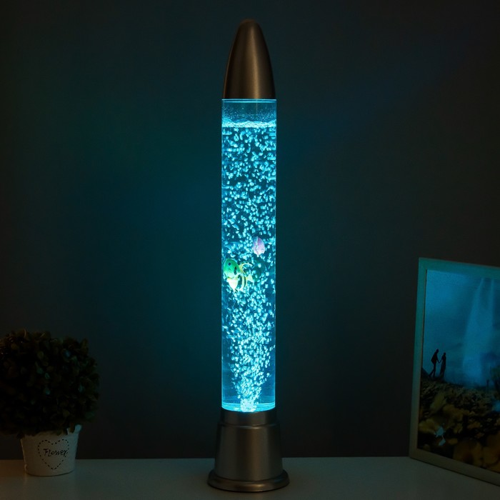 Светильник "Ракета" LED, лава, аквариум, h=70 см - фото 1886142937