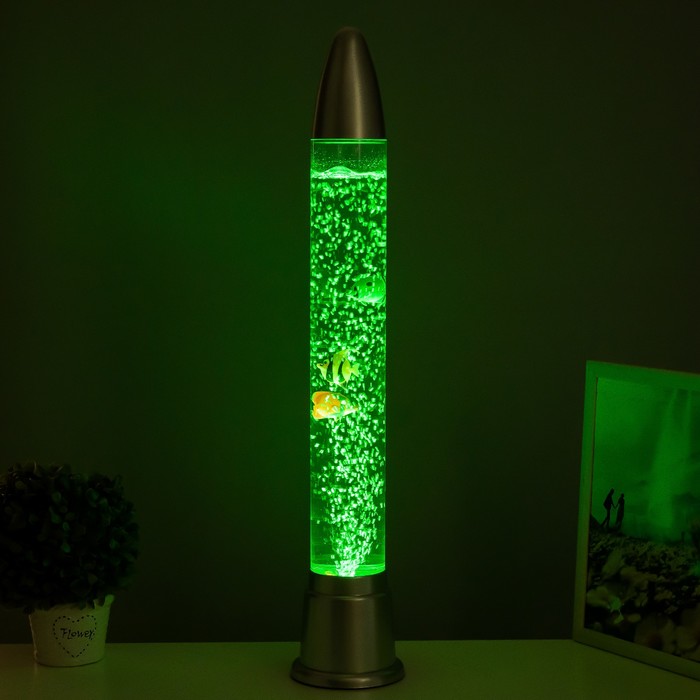 Светильник "Ракета" LED, лава, аквариум, h=70 см - фото 1906761351