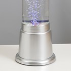 Лава - лампа RISALUX «Ракета-аквариум», подсветка, RGB, от сети 220 В, серебристая, 10×10×70 см - Фото 7