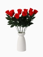 Цветы искусственные «Роза простая», h=50 см, красные - Фото 6