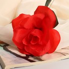 Цветы искусственные "Роза простая раскрытая" d-8 см 50 см, красный - Фото 2
