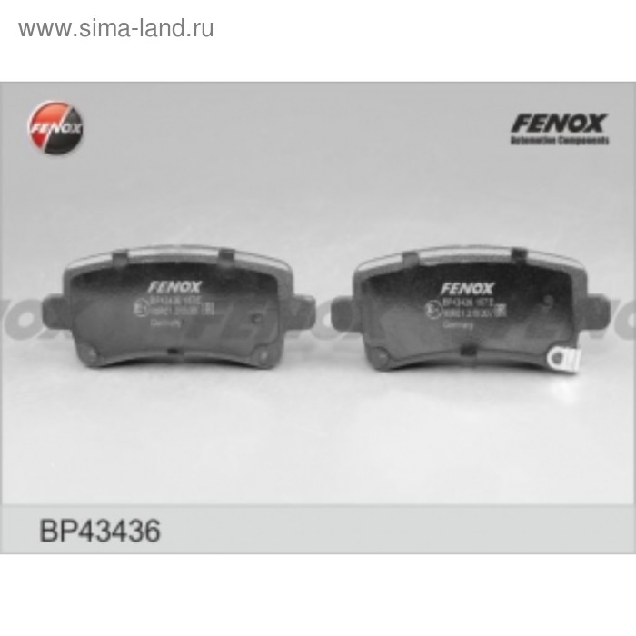 Колодки тормозные Fenox bp43436 - Фото 1