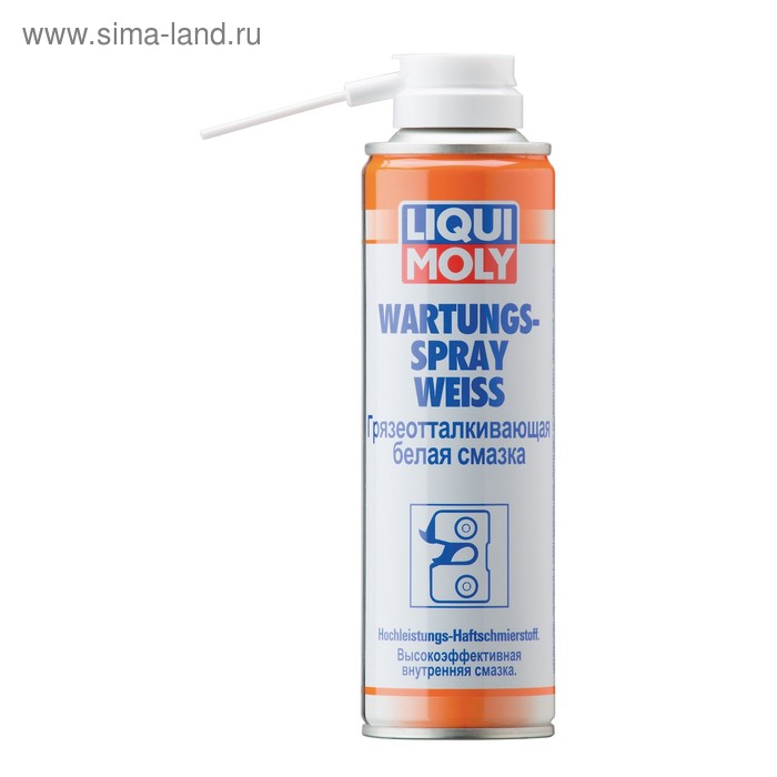 Грязеотталкивающая белая смазка LiquiMoly Wartungs-Spray weiss , 0,25 л (3953) - Фото 1